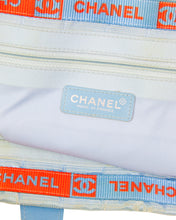 Load image into Gallery viewer, Chanel Sport Line Tote Bag Light Blue Brand Stamp
