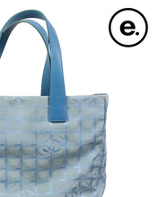 Load image into Gallery viewer, Chanel Sport Line Tote Bag Light Blue Handle