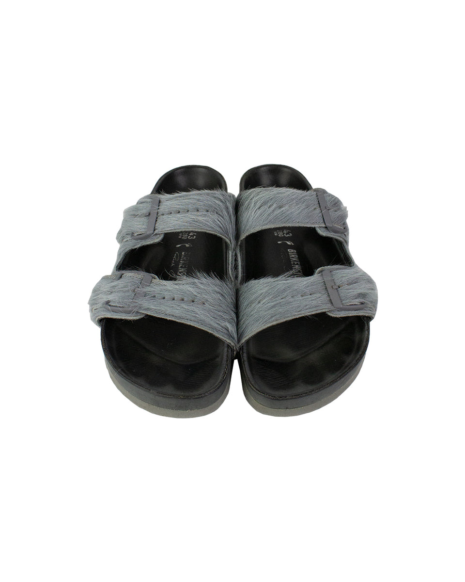 Rick Owens x Birkenstock Arizona Fur Sandals | Size 43