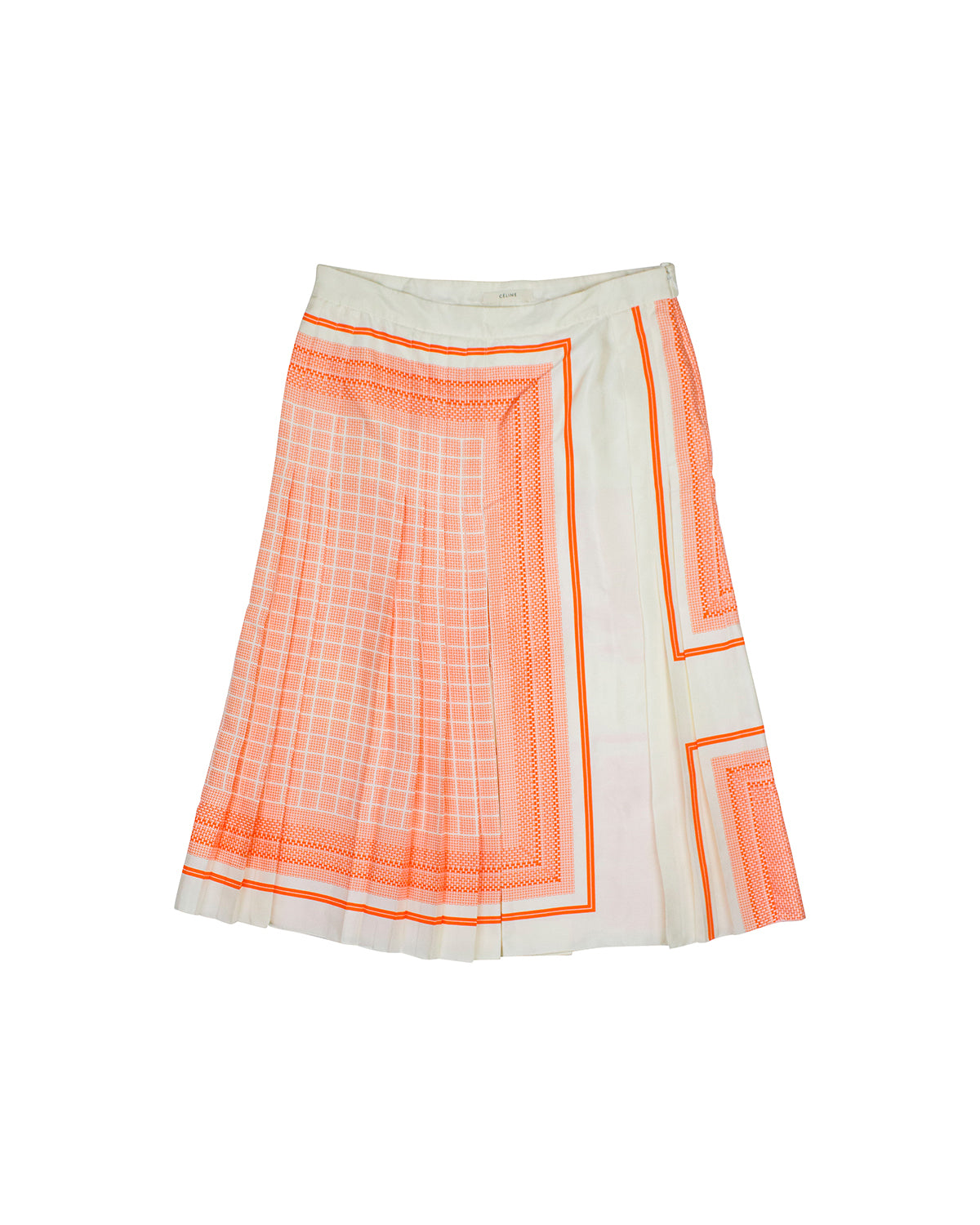 Celine Silk Aztec Long Skirt | Sz 38 – eightonethree