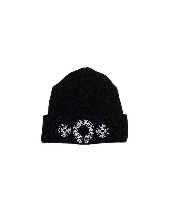 Chrome Hearts Beanie Black Horseshoe Star