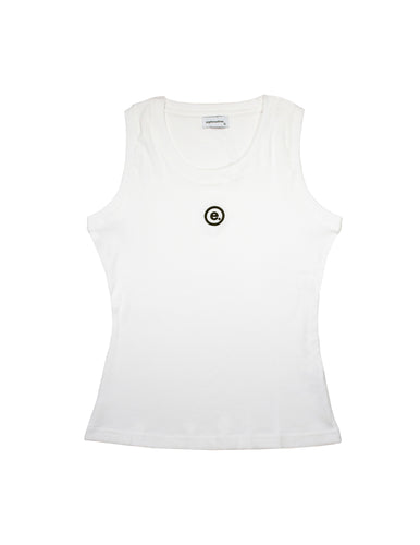 eightonethree womens tank top front white tampa