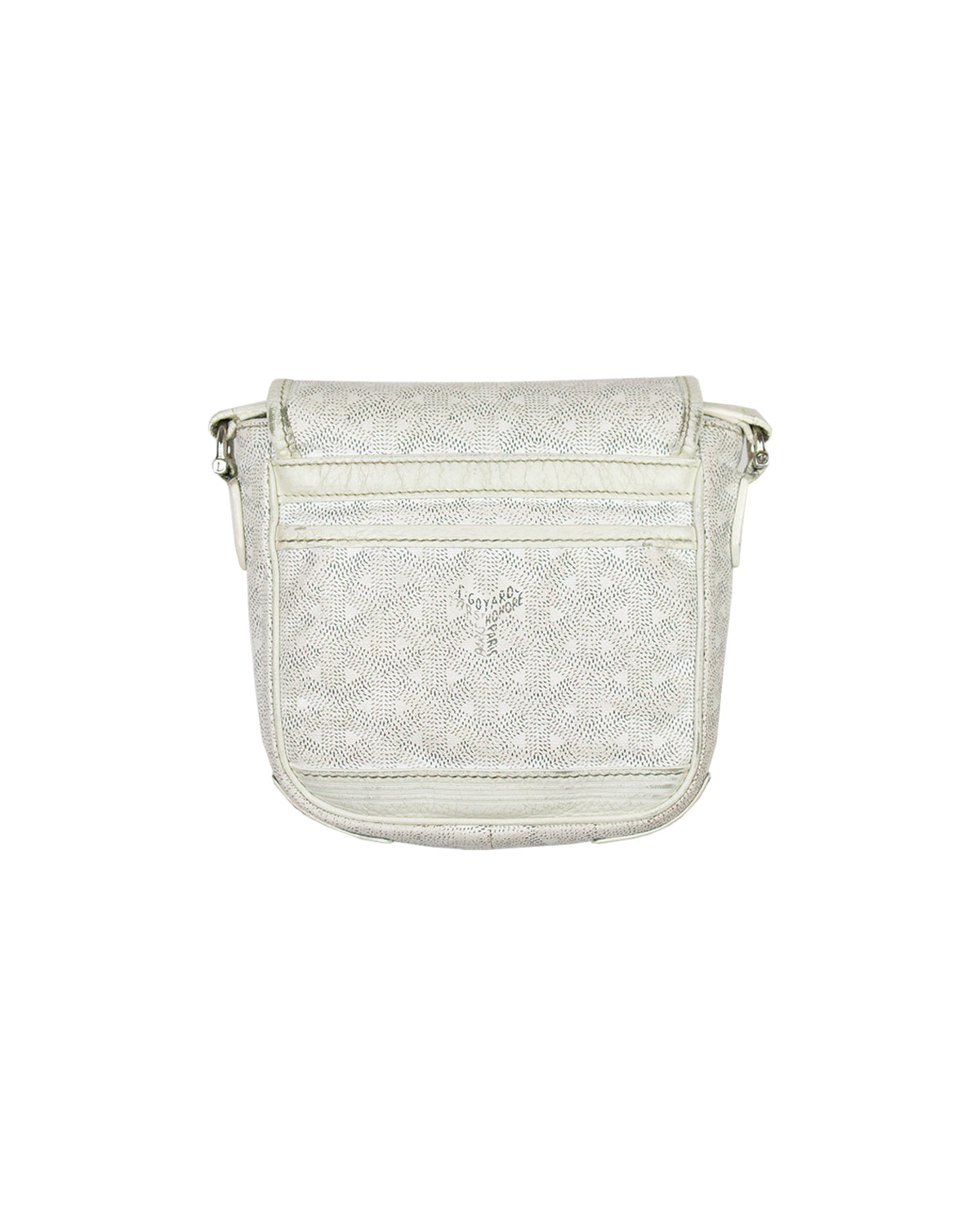 white goyard messenger bag