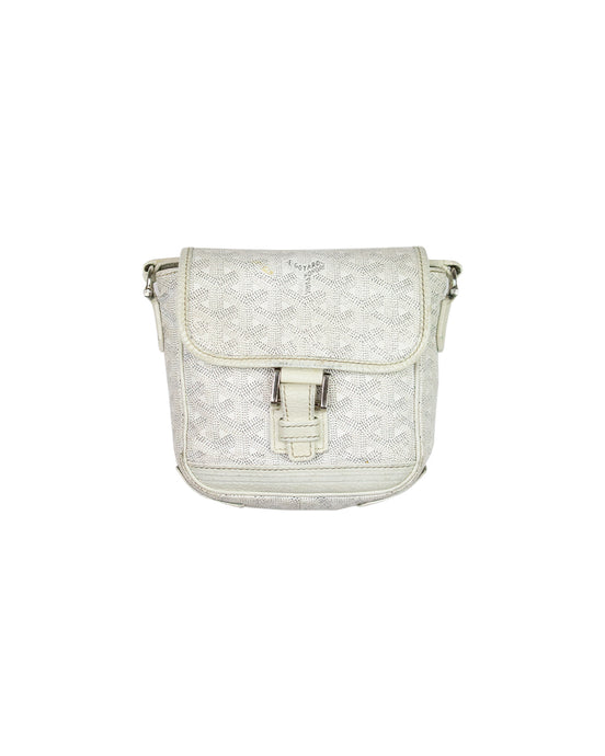 Goyard Grand Bleu PM Paris White Crossbody