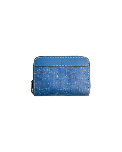 Goyard Matignon wallet coin purse paris blue zip