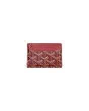 Load image into Gallery viewer, Goyard St Sulpice Card Holder Red Paris Back