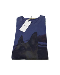Balenciaga Police Dog German Shepherd T Shirt Folded