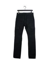 Load image into Gallery viewer, Black Balmain Cargo Pants back