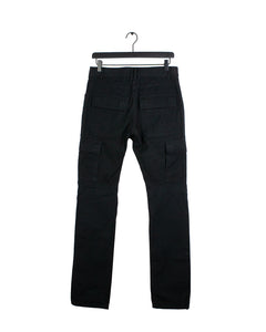 Black Balmain Cargo Pants back