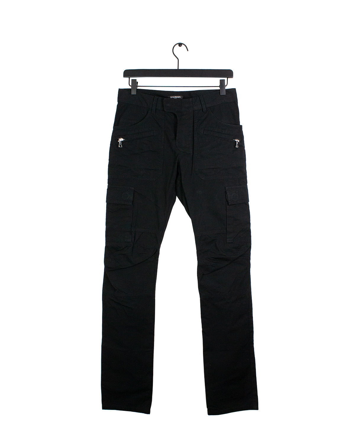 Black Balmain Cargo Pants 