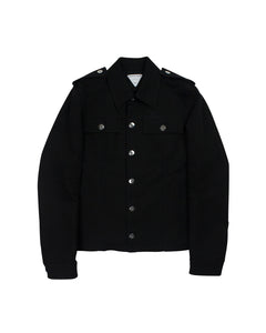 Bottega Veneta Black Military Jacket 