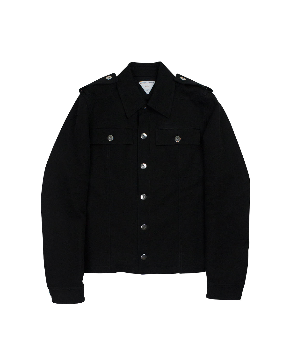 Bottega Veneta Black Military Jacket 
