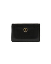 Load image into Gallery viewer, Chanel Black Leather Card Holder 
