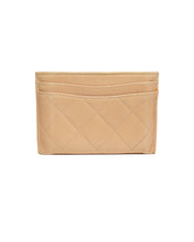Load image into Gallery viewer, Chanel Light Brown Leather Card Holder Back