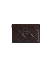 Load image into Gallery viewer, Chanel Dark Brown Leather Card Holder