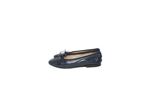 Chanel Womens Ballet Flats Navy Left