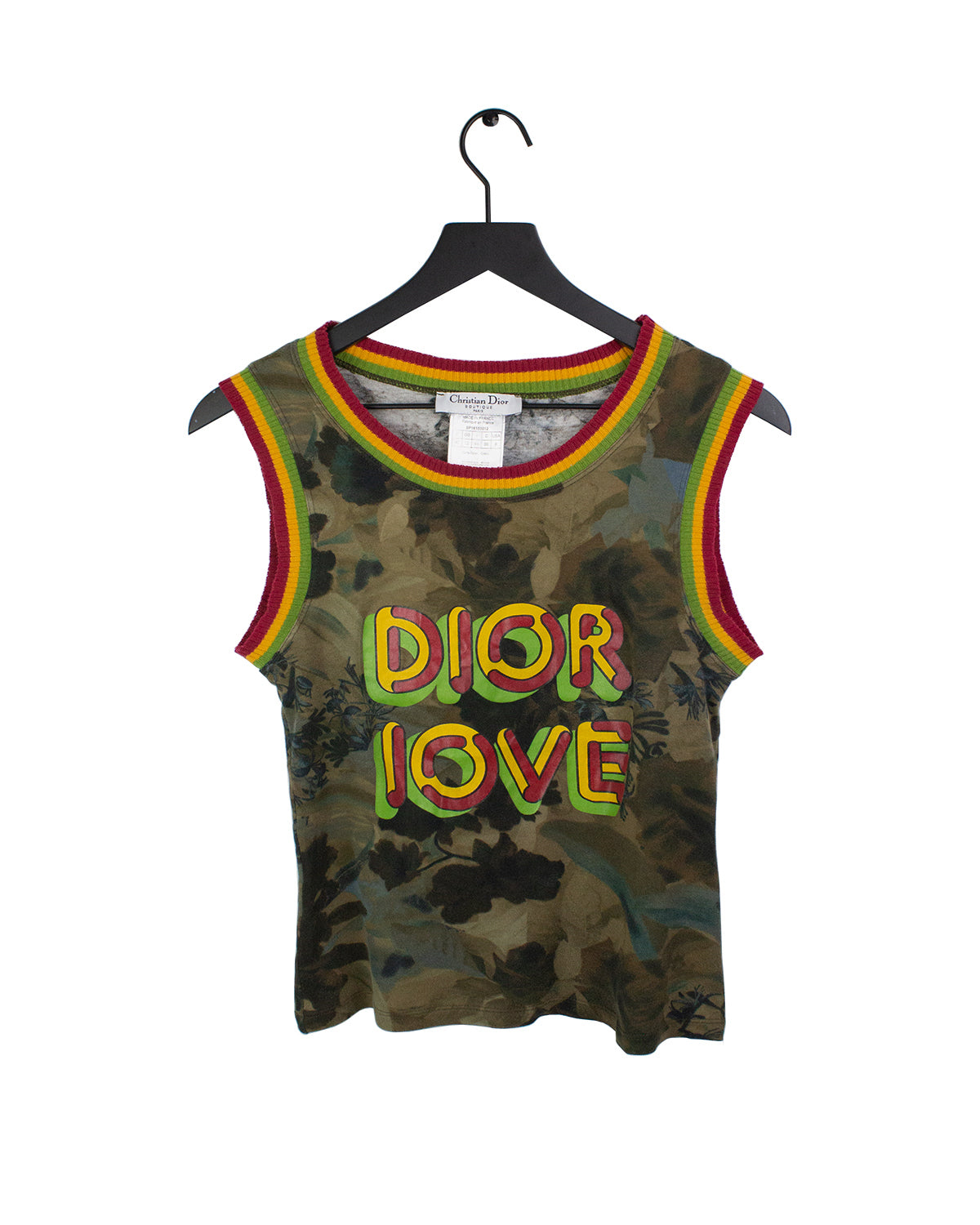 Christian Dior タンクトップ DIOR LOVE Christian Dior Rasta Mania Tank Top | Size 8 – eightonethree.