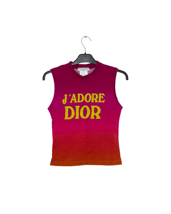 Vintage Dior Pink Hombre Sleeveless T Shirt