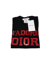 Load image into Gallery viewer, Vintage Dior Black J Adore T Shirt Folded