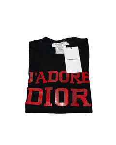 Vintage Dior Black J Adore T Shirt Folded