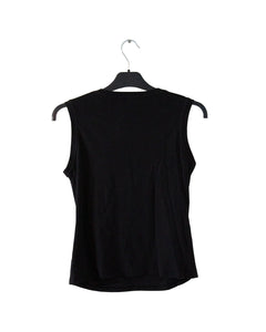 Black Vintage Dior Lady Sleeveless T Shirt Back