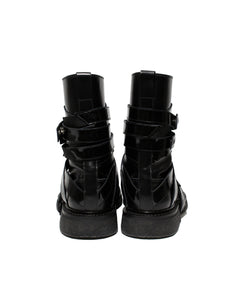 Dior Lumiere Du Nord Black Patent Leather Boots Back