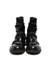 Load image into Gallery viewer, Dior Lumiere Du Nord Black Patent Leather Boots Front