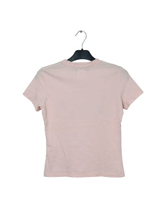 Vintage Pink Dior Denim Script T-Shirt Back