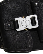 Load image into Gallery viewer, Dior Black Saddle Backpack by Kim Jones Buckle Details