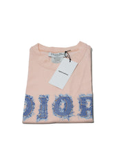 Load image into Gallery viewer, Vintage Pink Dior Sleeveless Denim T Shirt Folded Details 