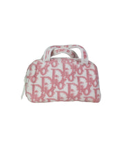 Load image into Gallery viewer, Vintage Christian Dior Trotter Terry Cloth Pink Bag Back