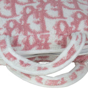 Load image into Gallery viewer, Vintage Christian Dior Trotter Terry Cloth Pink Bag Handles