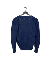 Load image into Gallery viewer, Ernest W. Baker Navy Blue Cardigan Back