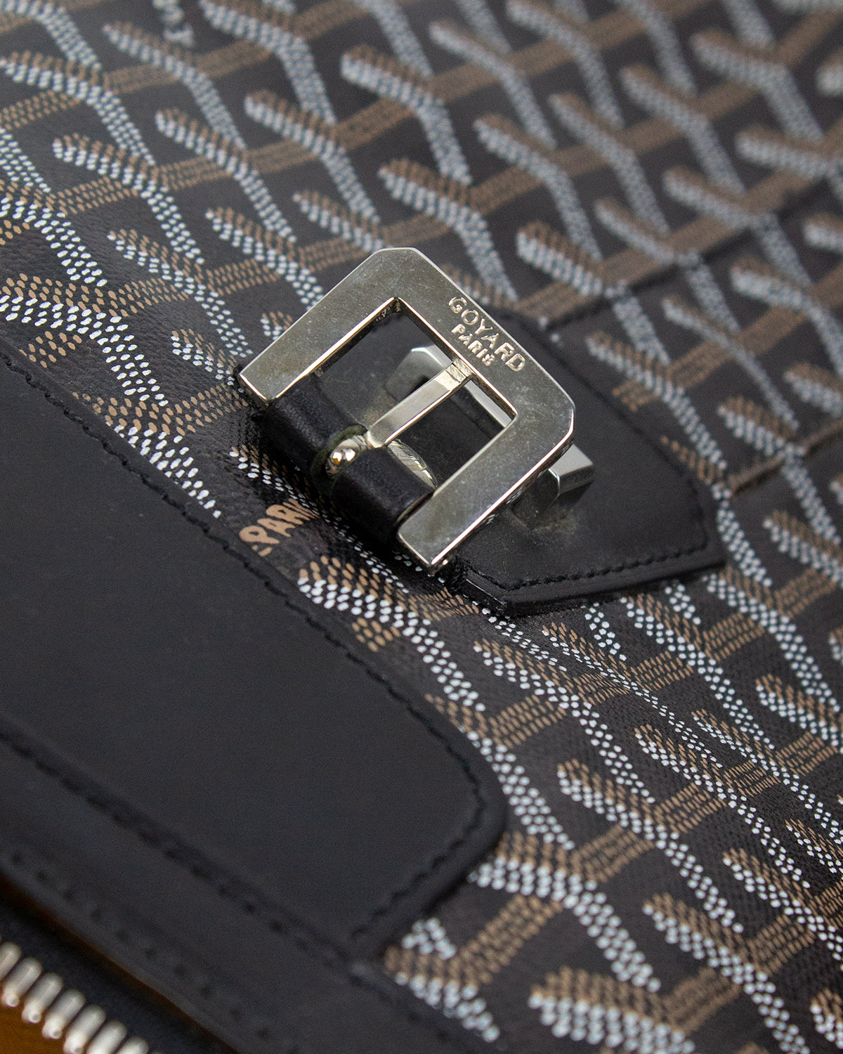 Goyard Black & Brown Goyardine Boeing 65 – Savonches