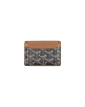 Load image into Gallery viewer, Goyard St. Sulpice Black and Tan Paris Card Holder Back