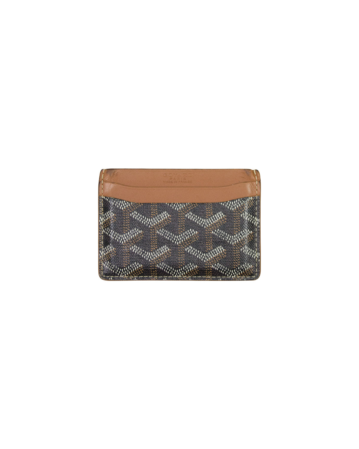 Goyard Saint Sulpice Brown Card Holder in Black