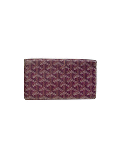 Goyard Richelieu Burgundy Long Wallet Back