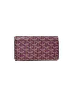 Goyard Richelieu Wallet Coated Canvas Long Blue 2172582