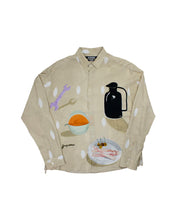 Load image into Gallery viewer, Jacquemus Beige Print La Chemise Long Sleeve Shirt