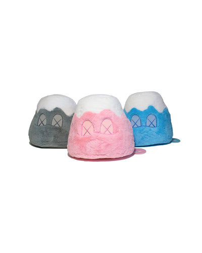 Kaws Mt. Fuji Plush Full Set Grey Pink Blue
