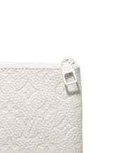 Load image into Gallery viewer, Louis Vuitton A4 White Pouch By Virgil Abloh Zipper Details 