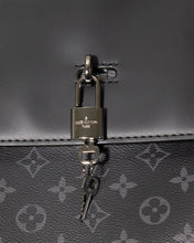 Load image into Gallery viewer, Louis Vuitton Monogram Eclipse Steamer Backpack Lock Details