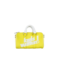 Louis Vuitton Virgil Abloh Yellow Cowhide LV Everyday Keepall Xs Silver Hardware, 2021, Handbag