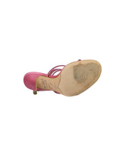 Load image into Gallery viewer, Rene Caovilla Pink Heels Crystals Italy Right Bottom 