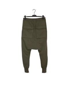 Rick Owens Prisoner Sweatpants Army Green Back