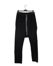 Load image into Gallery viewer, Rick Owens Black Drop Crotch Sweatpants
