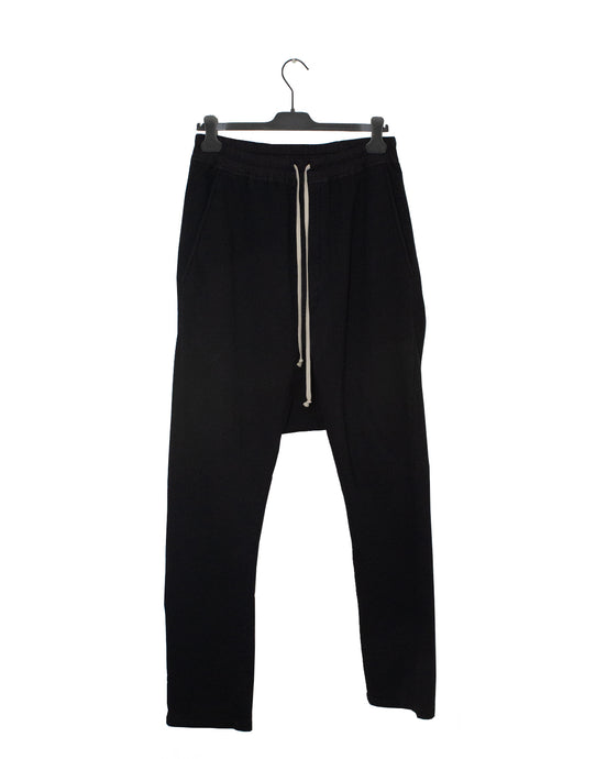 Rick Owens Black Drop Crotch Sweatpants