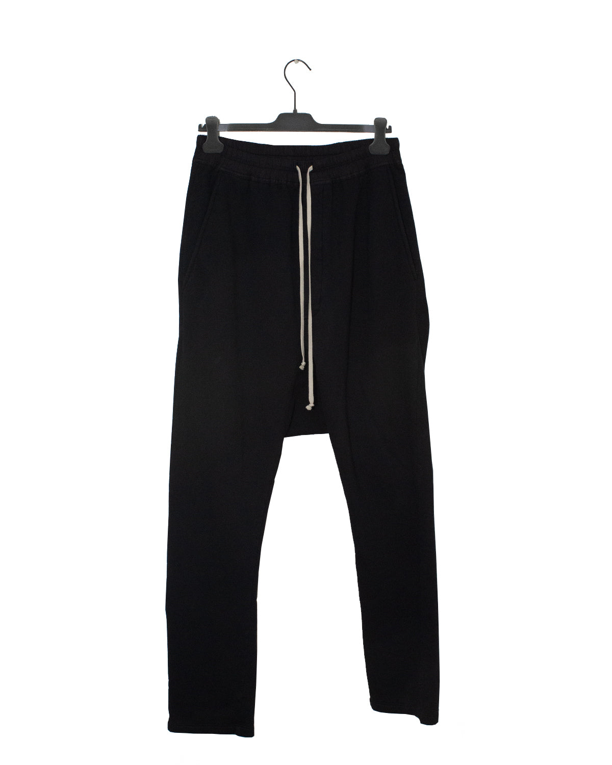 Rick Owens Black Drop Crotch Sweatpants