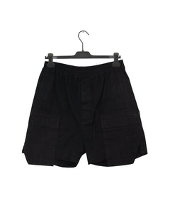 Rick Owens Black Cargo Shorts SS/16