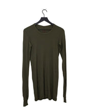 Load image into Gallery viewer, Rick Owens Army Green Long Sleeve T Shirt  